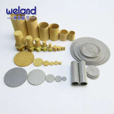 stainless steel/bronze/copper/brass powder sintering filter element