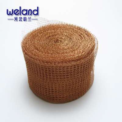 Copper Knitted Mesh For Air-Liquid Filter,Brass Mesh Coil,60 Mesh Copper Mesh